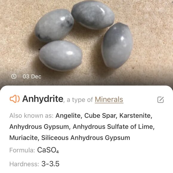 Genuine Grey Anhydrite & White Freshwater Pearl Bib Necklace, Natural Gemstone - Picture 9 of 11